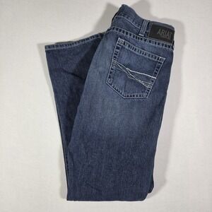 Ariat Jeans M1 Vintage Straight Leg 36x34 Medium Wash Indigo Western Cowboy